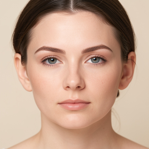 Portrait comparatif d’une femme montrant des sourcils naturels clairsemés puis des sourcils redessinés avec un maquillage permanent naturel après cicatrisation.